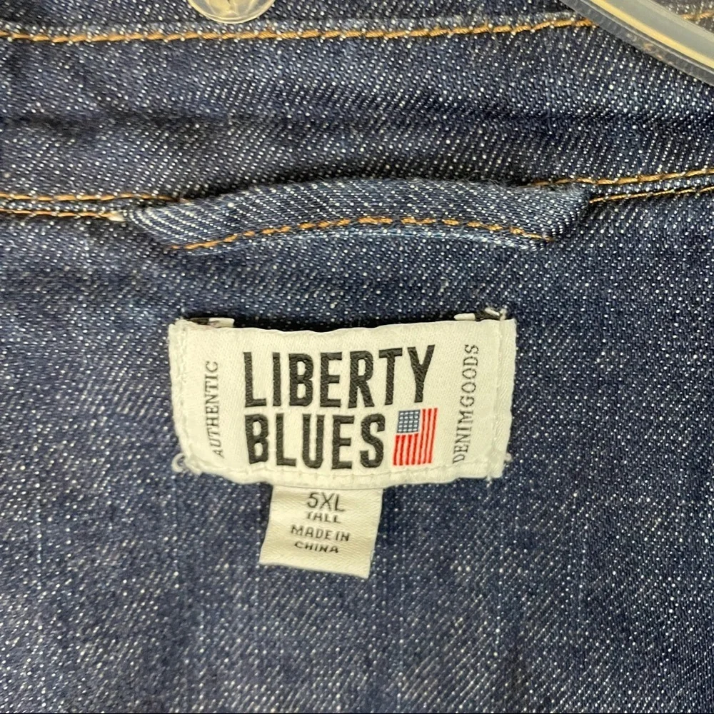Liberty Blues Denim Jacket Mens Size 5XL - Picture 4 of 9